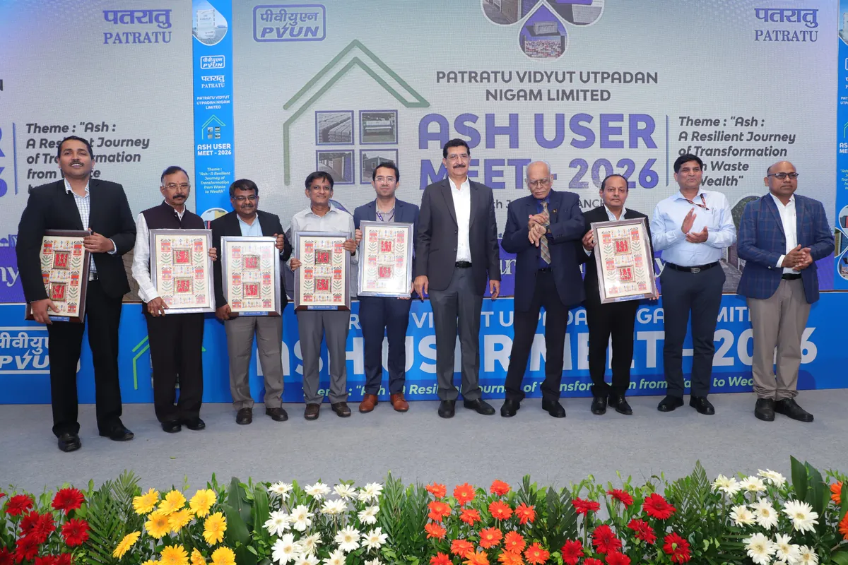 Corporate felicitation ceremony Ranchi - Awards on stage at NTPC PVUN Ash User Meet 2026